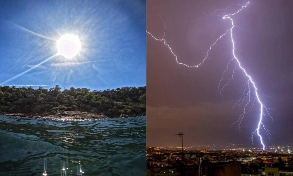 Διπρόσωπος ο καιρός σήμερα με βροχές στη μισή Ελλάδα και καλοκαιρία στην υπόλοιπη